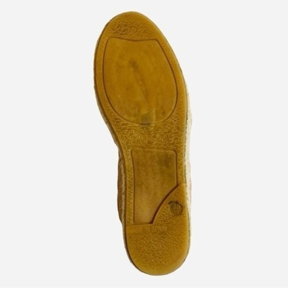 Women’s Shoes KURT GEIGER LONDON Slip On Espadrilles Black Tan Leather Loafers - Picture 10 of 13